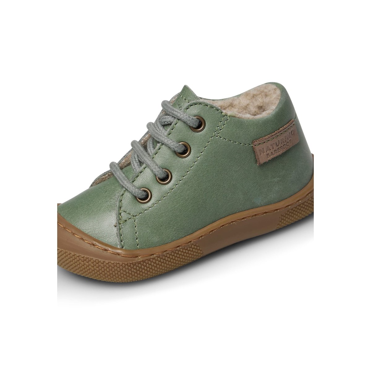 Chaussures barefoot en cuir BAREFOOT AMUR sage, NATURINO