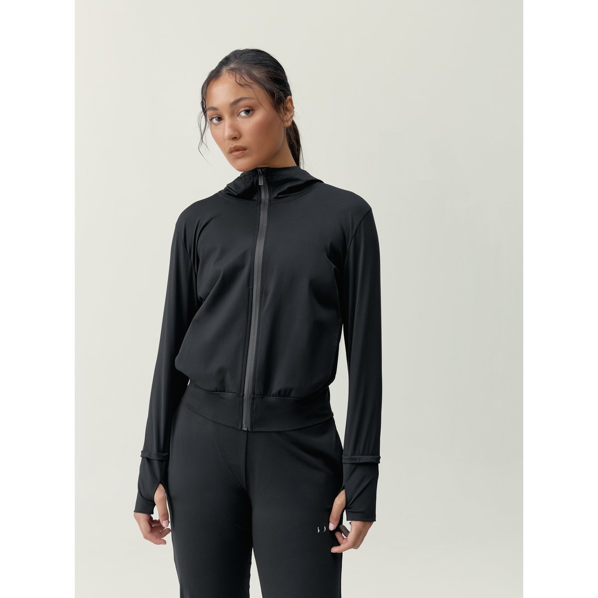 Veste de sport zippée Performance Athleisure AIRLA noir, BORN