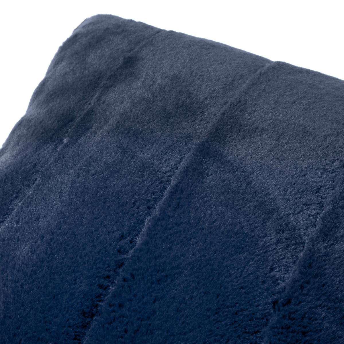 Empress Faux Fur Cushion 45x45cm navy, PAOLETTI