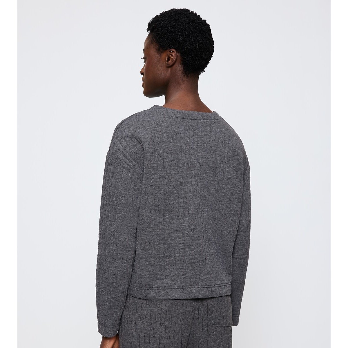 Cosy Comfort Pyjama Top dark grey, TRIUMPH