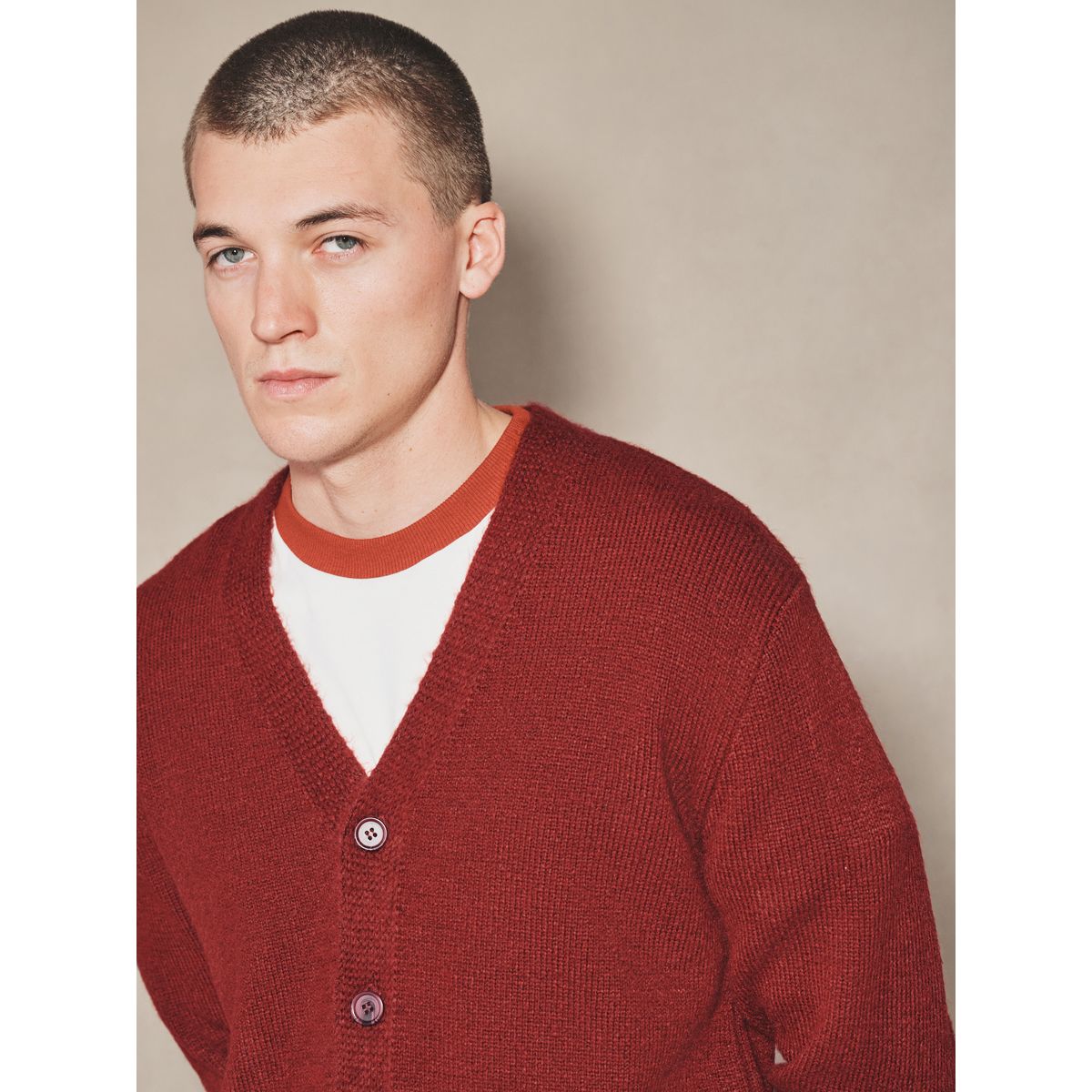 Cardigan en maille edit rouge bordeaux, NEXT