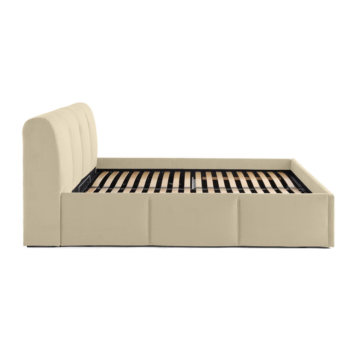 Lit coffre - ELYSIA beige, BEST MOBILIER