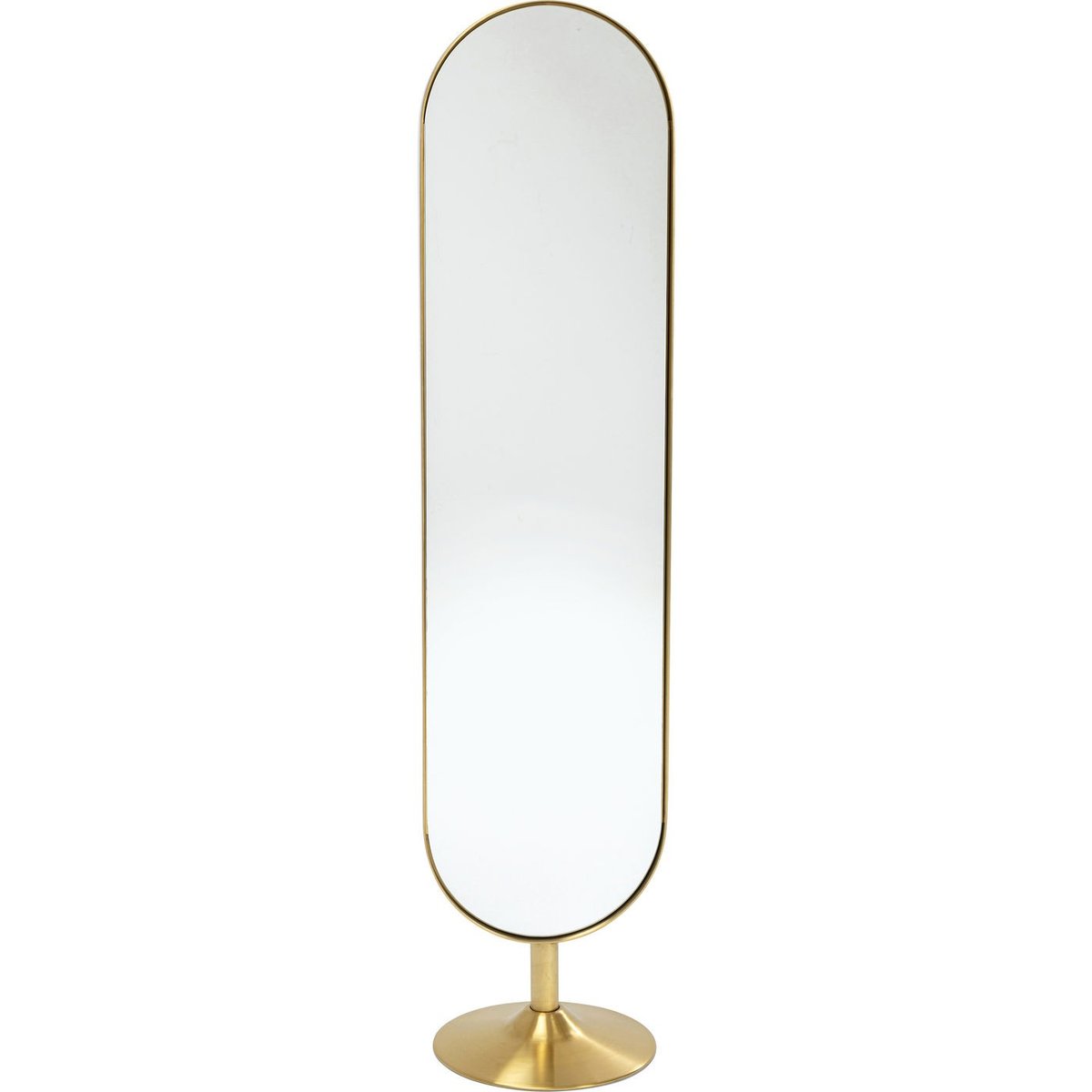 Miroir sur pied, CURVE laiton, KARE DESIGN