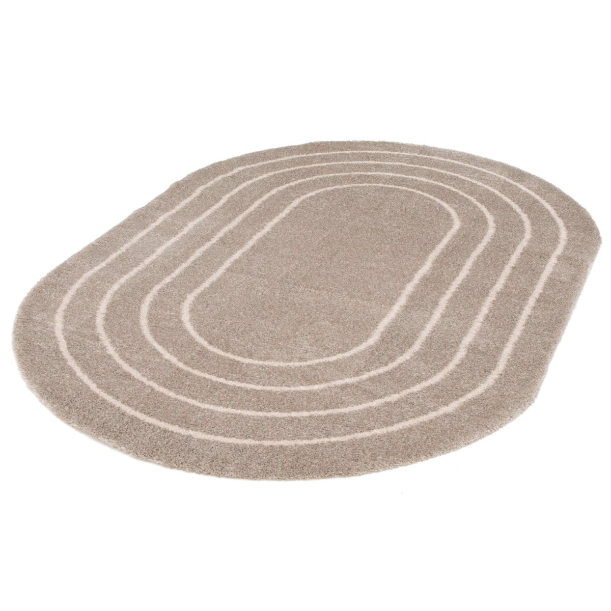 Tapis poils long style uni, YUNA taupe, BOBOCHIC