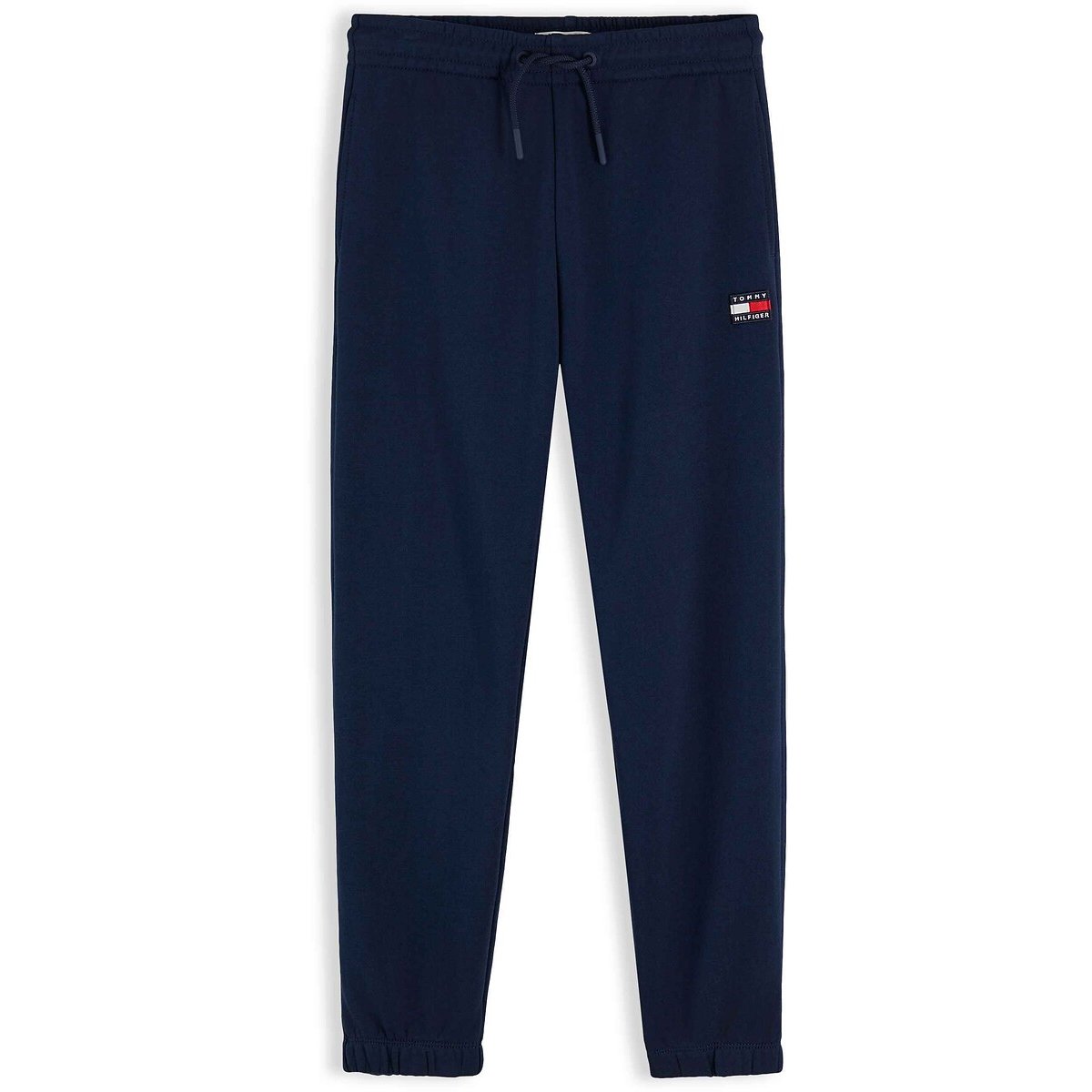 Jogging avec logo brodé bleu marine, TOMMY HILFIGER