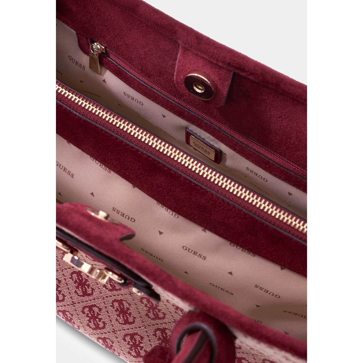 Sac À Main Samantha Logo rouge multi, GUESS