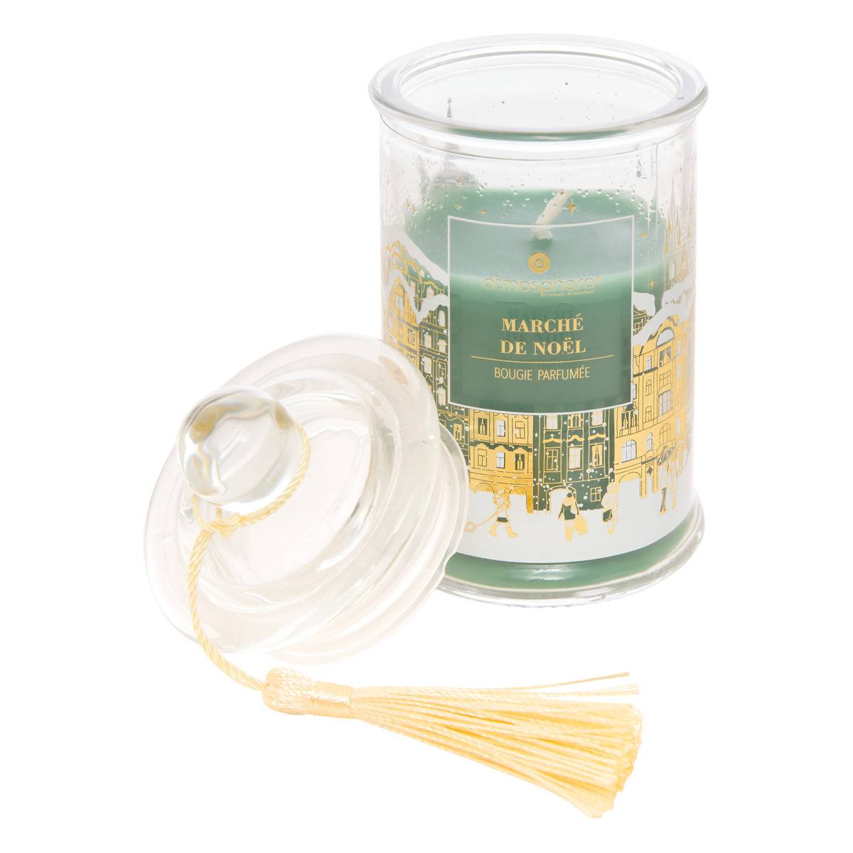 Bougie parfumée Hiver à Prague 85 g vert, FEERIC LIGHTS & CHRISTMAS