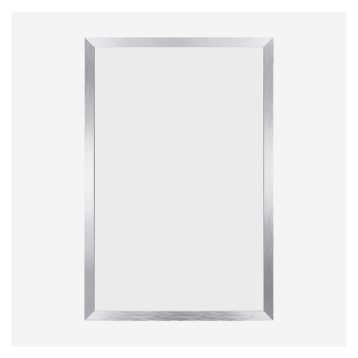 Miroir rectangulaire en aluminium ELYO argenté, HABITAT
