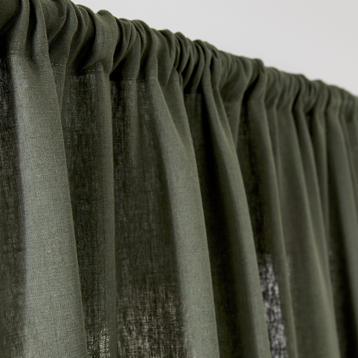 Tenda lino lavato, Onega verde rosmarino, LA REDOUTE INTERIEURS