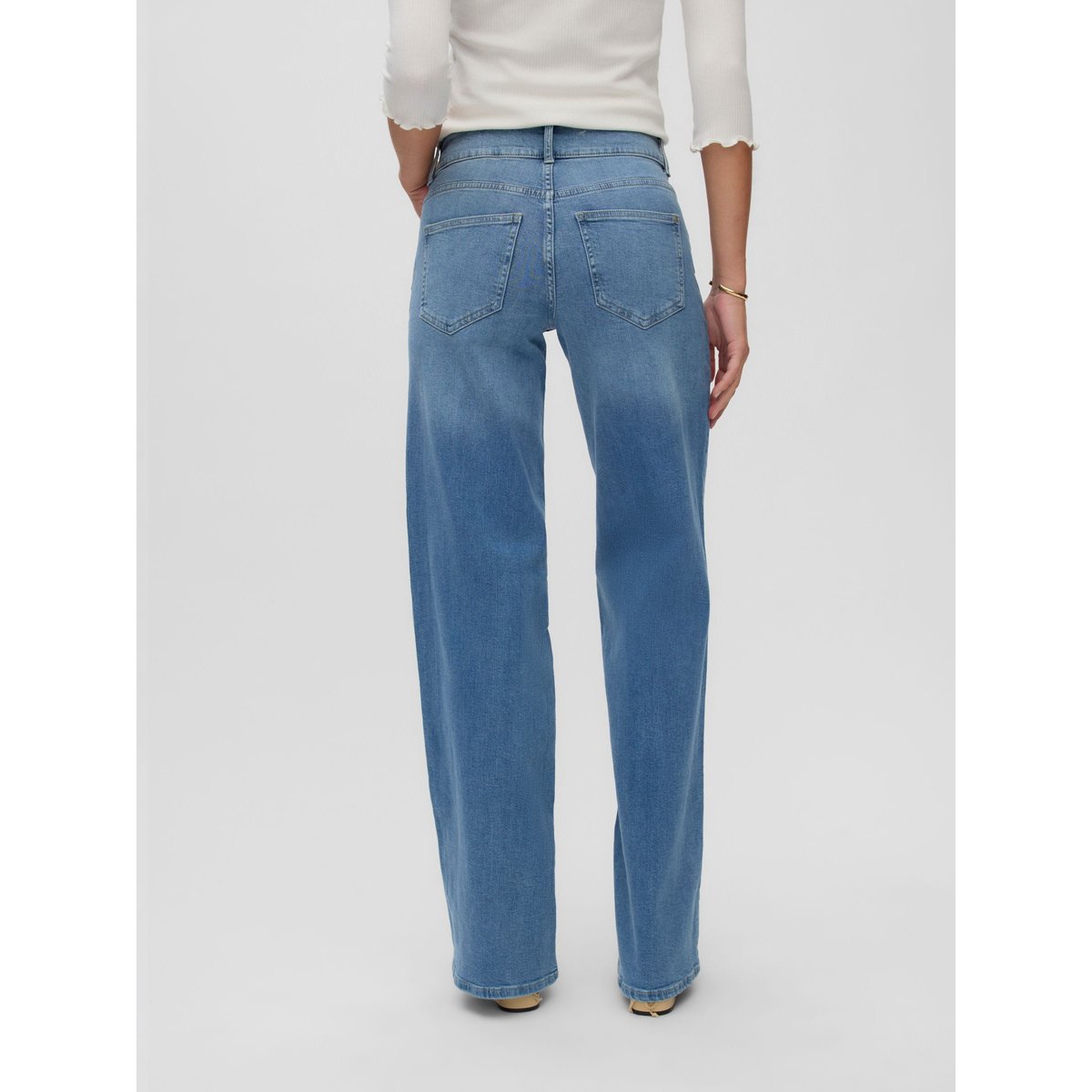 Jean À Coupe Large light blue denim, VERO MODA