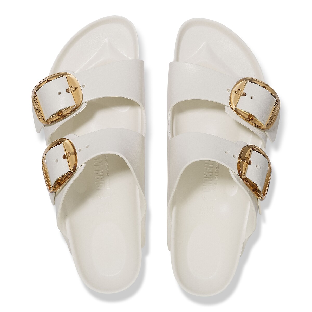 Sabot doppio cinturino ARIZONA BIG BUCKLE EVA bianco sporco, BIRKENSTOCK