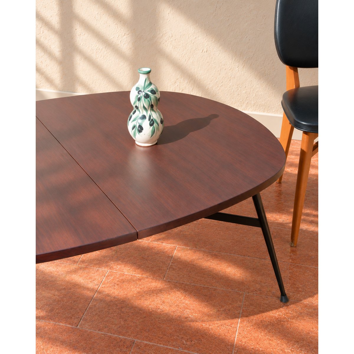 Table basse modulable monte et baisse Donna N°1108 - Bon état bois foncé, DEBONGOUT