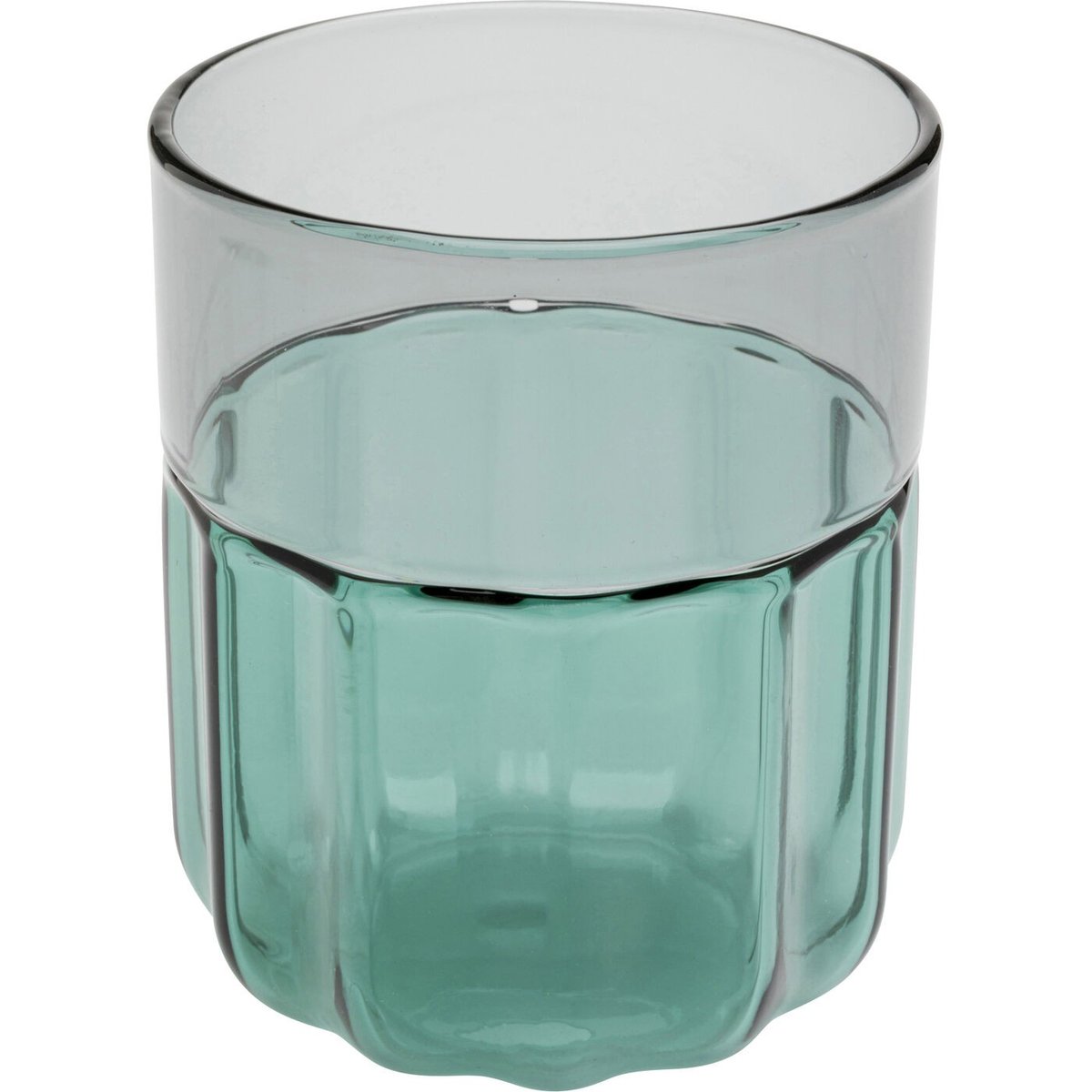 Lot de 6 verres à eau, DUETTO vert, KARE DESIGN