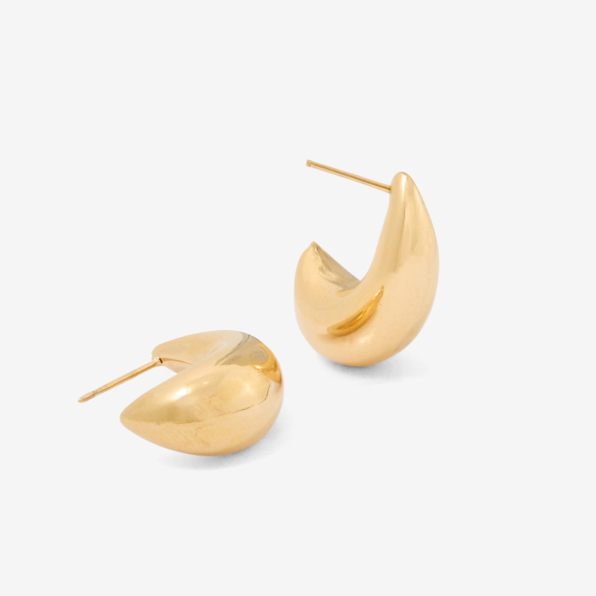 Boucles d'oreilles goutte en acier inoxydable doré, BALABOOSTE