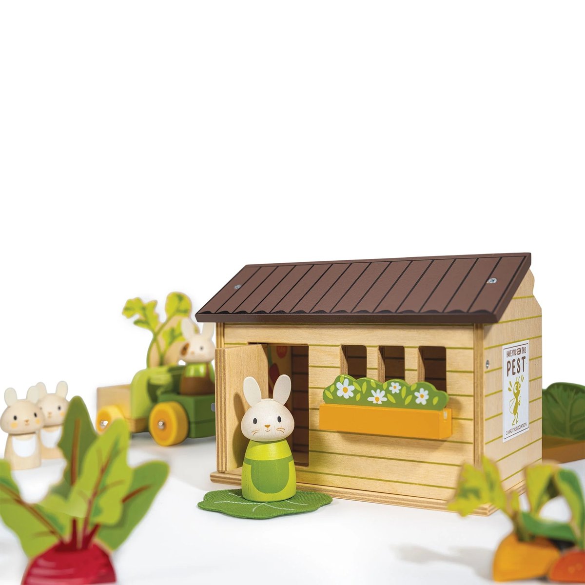 Le potager des lapins beige, TENDER LEAF TOYS