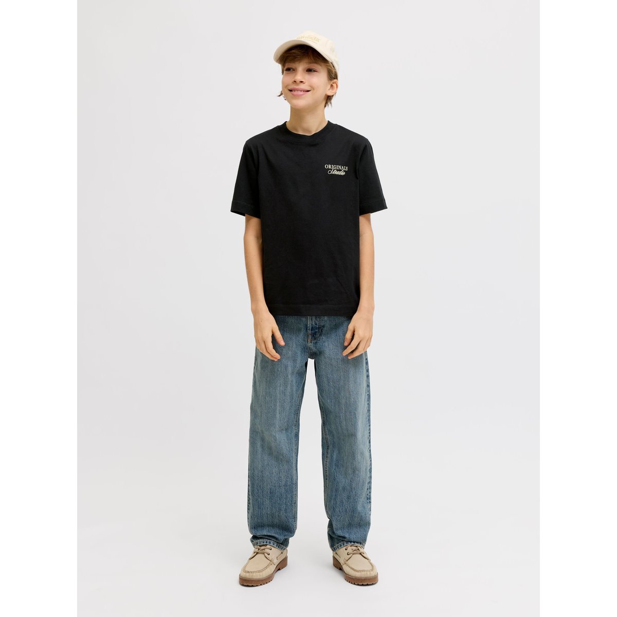 T-Shirt black 1, JACK & JONES JUNIOR