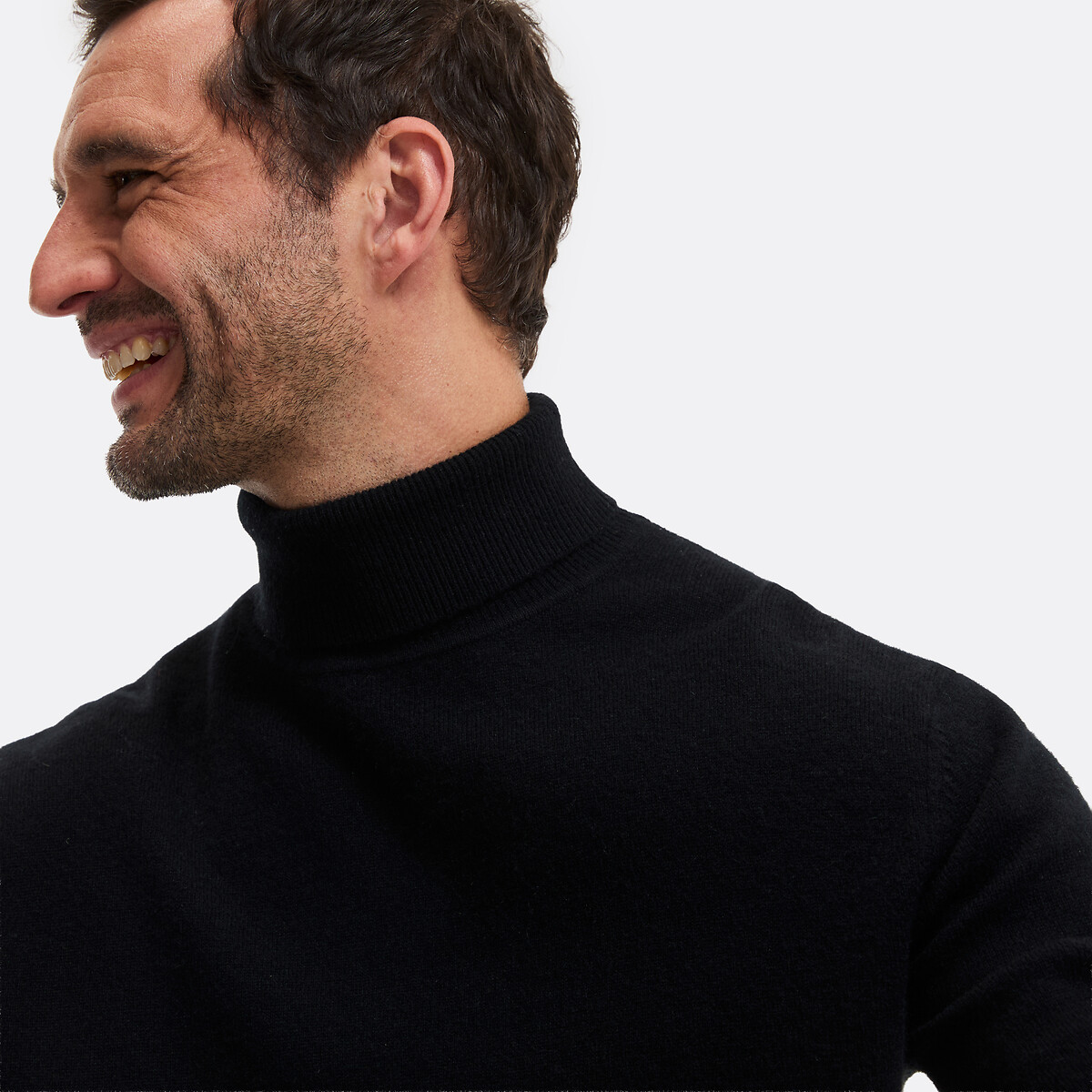 Pull collo dolcevita in cachemire nero , LA REDOUTE COLLECTIONS