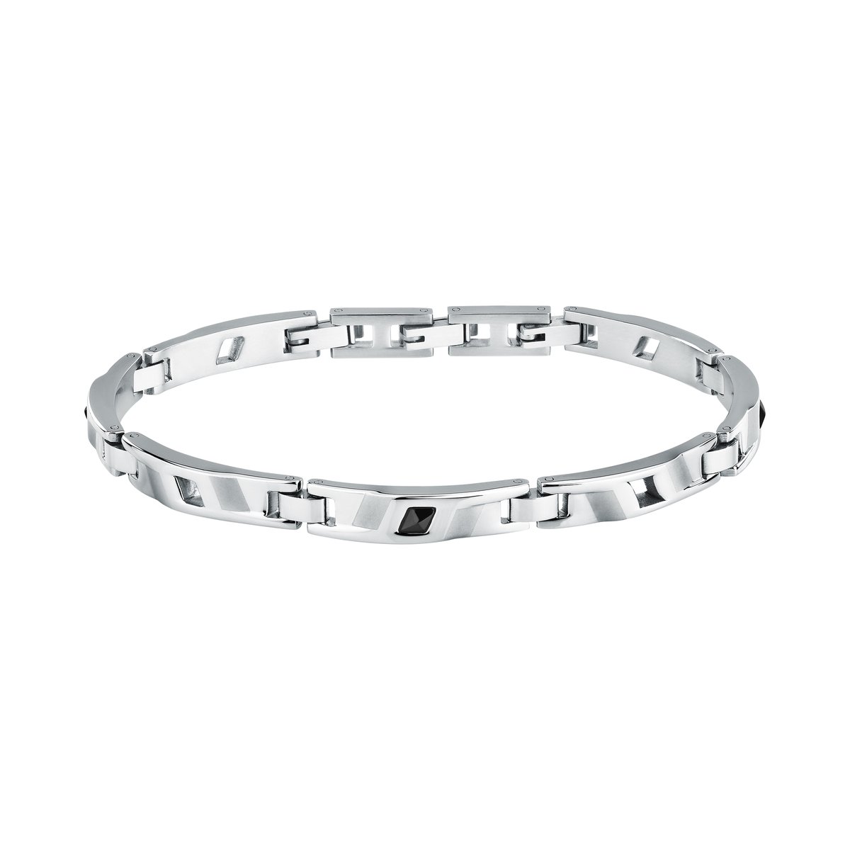 Bracelet en acier, émail PREMIUM argent, SECTOR NO LIMITS