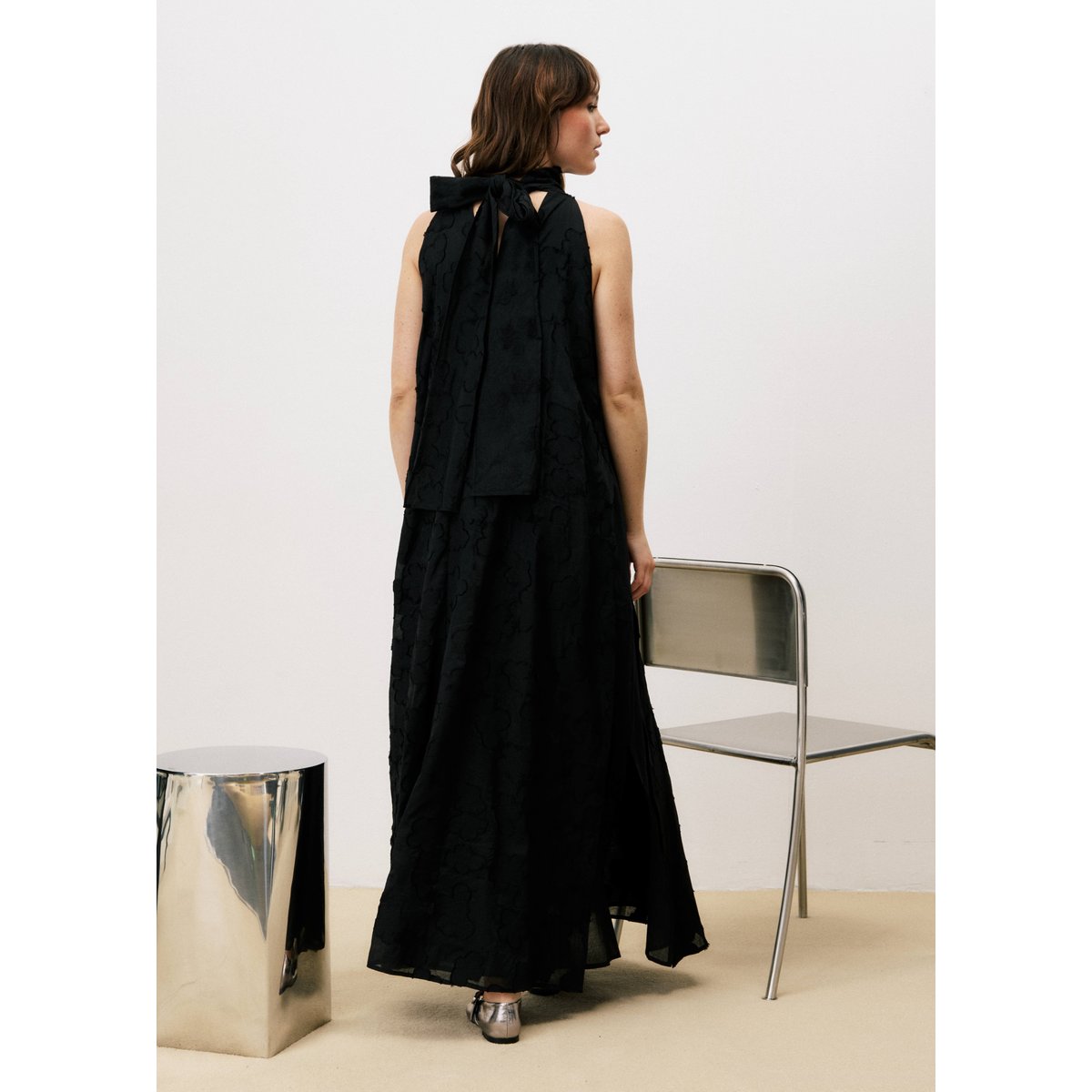 Robe longue PATTIE noir, FRNCH
