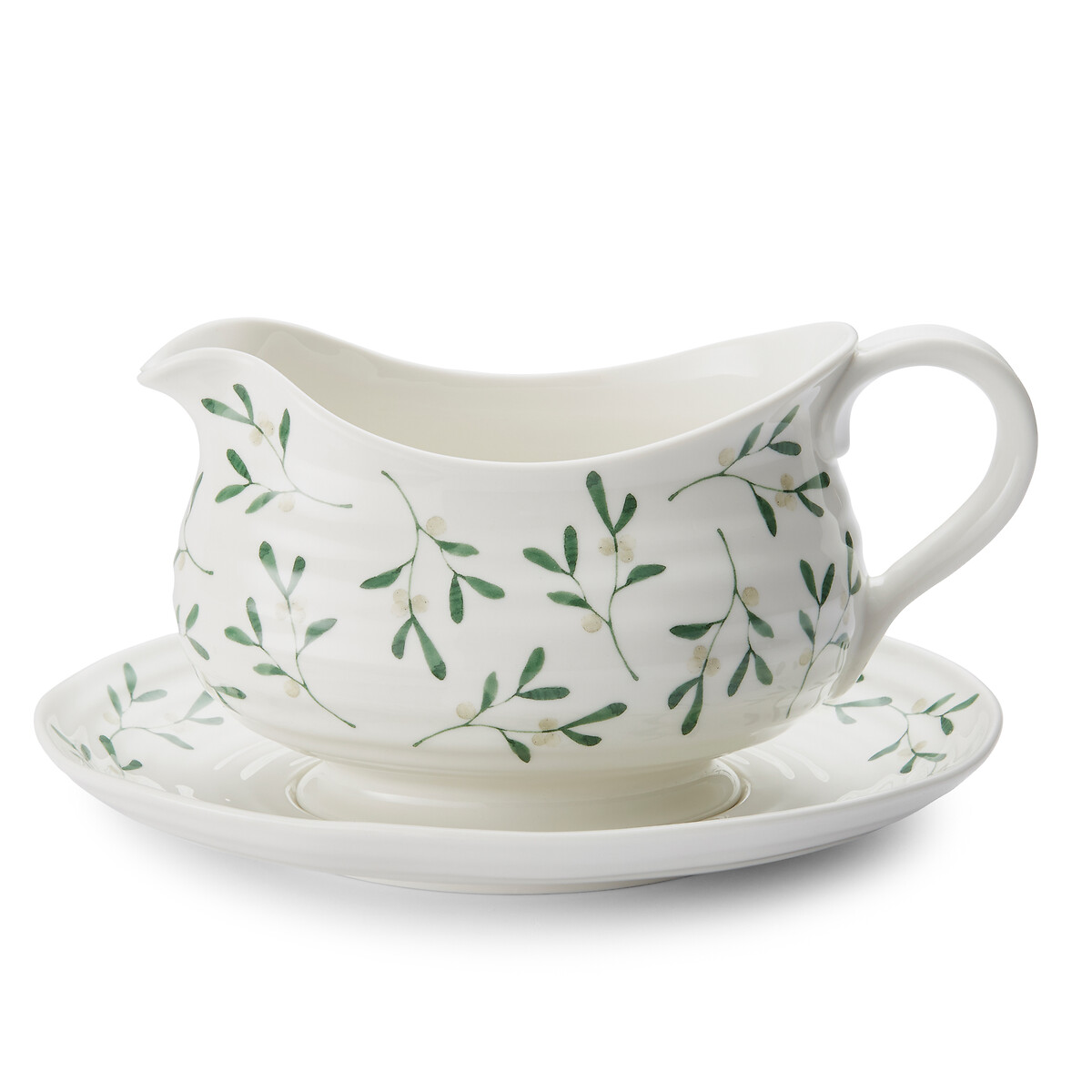 Mistletoe Gravy Boat & Stand white, SOPHIE CONRAN FOR PORTMEIRION