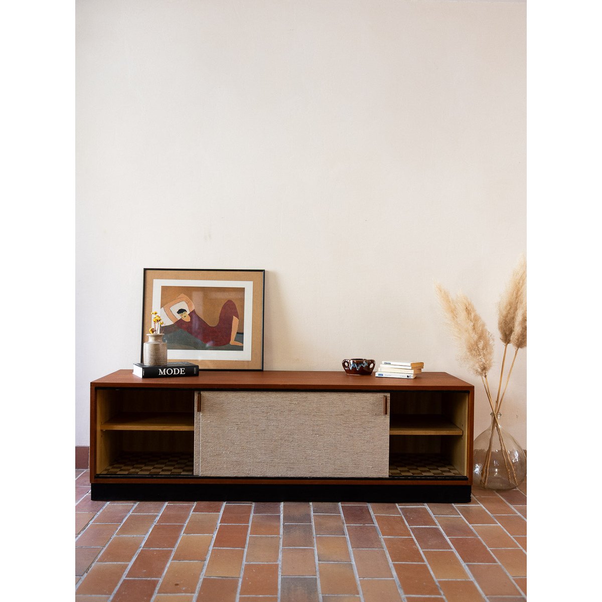Enfilade multi-matières Margaret N°750 - Bon état bois foncé, DEBONGOUT