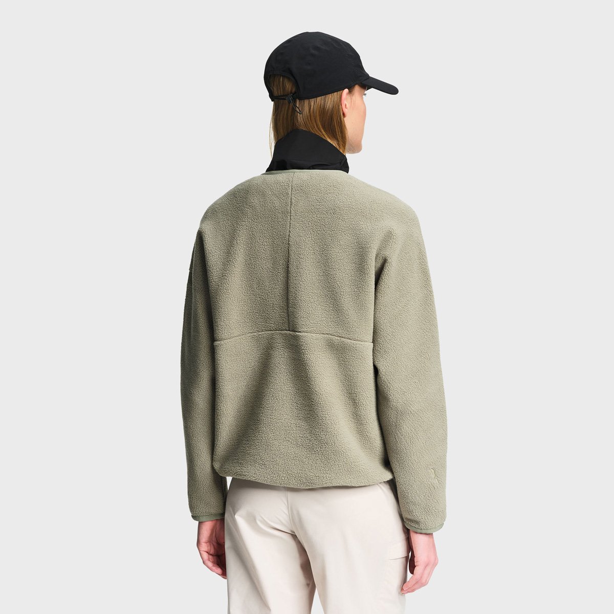 Veste légère à col zippé en polyester amande, AIGLE