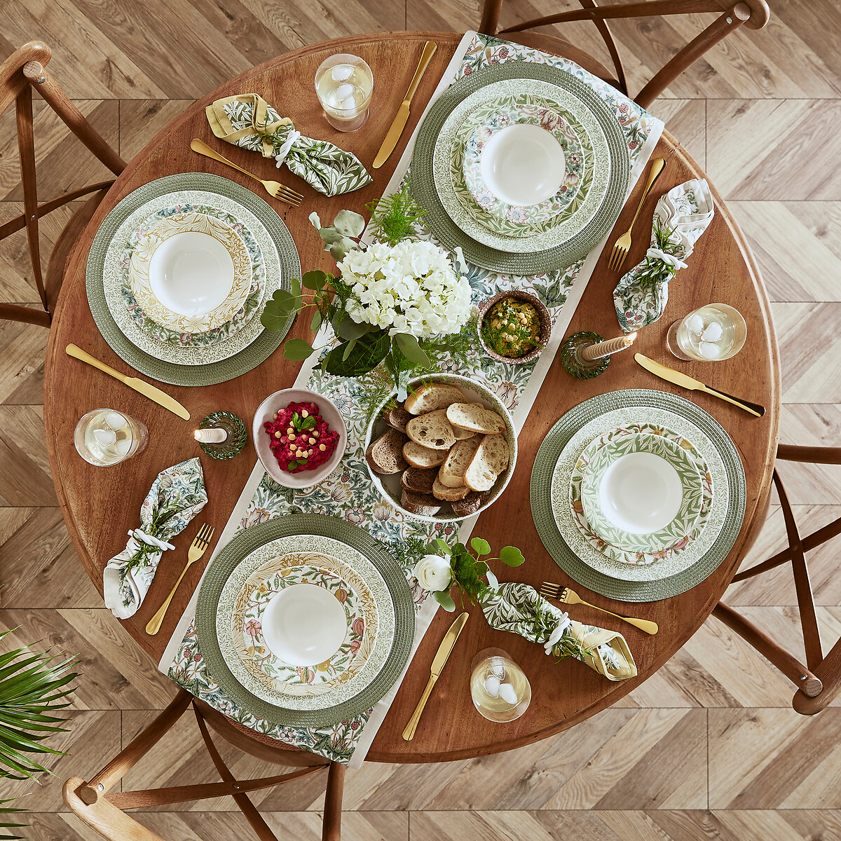 12-Piece Morris & Co. Dinner Set multi-coloured, MORRIS & CO.
