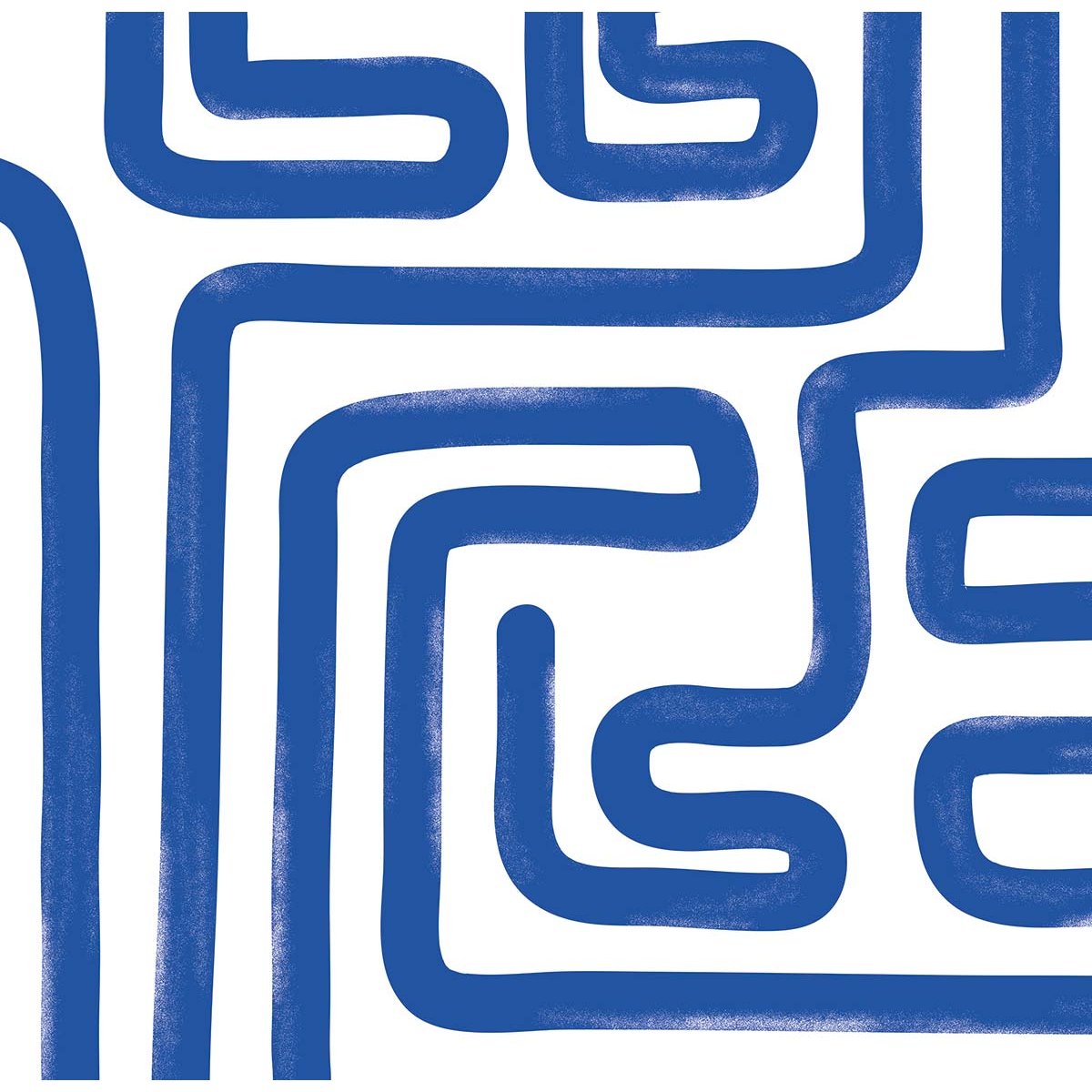 Papier peint bleu intissé, HEXOA