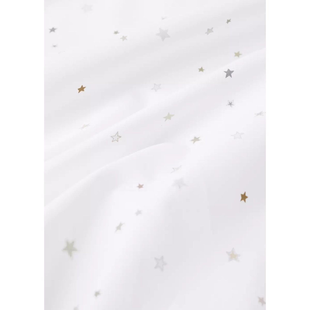 Drap-housse enfant 100 % percale de coton étoiles Lit 90 cm sable, MANGO HOME