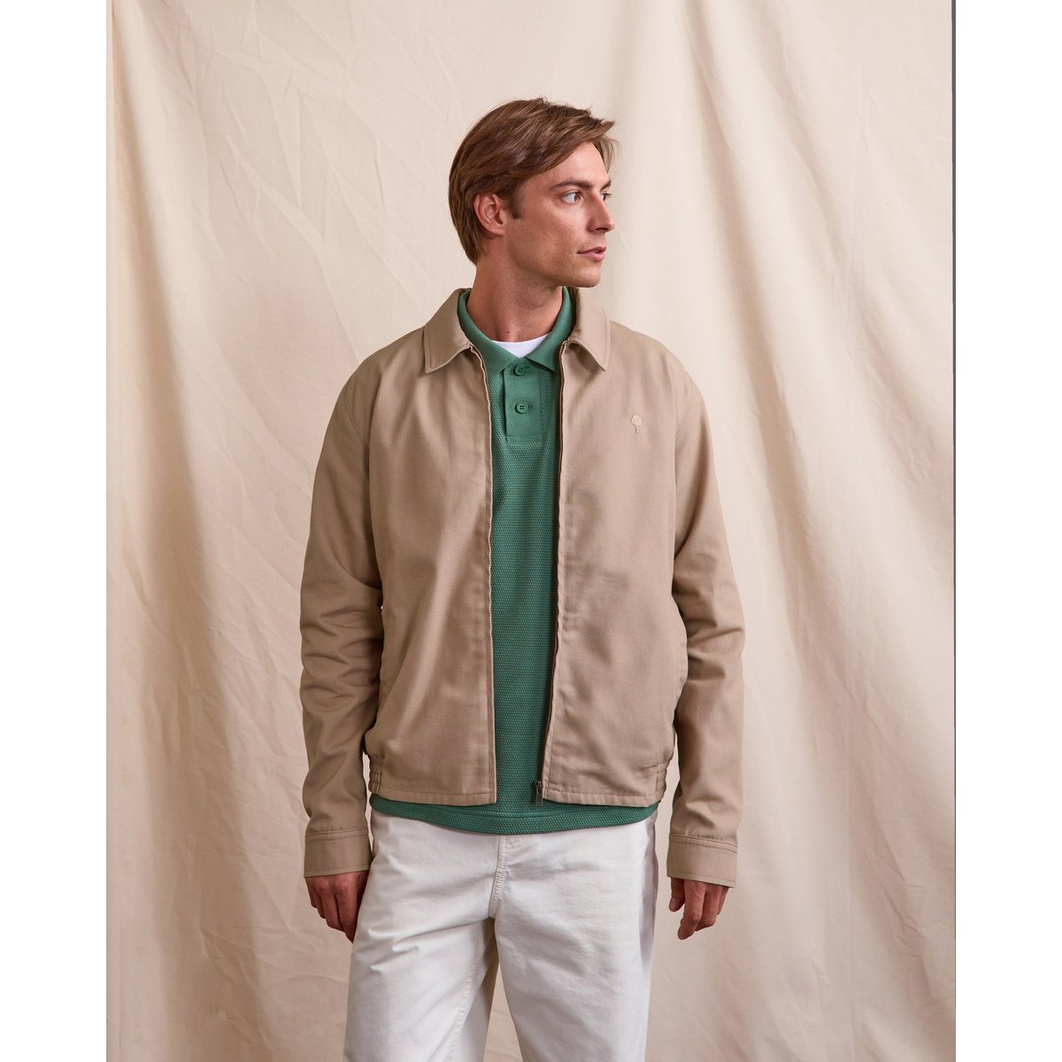 Veste DOURDAN taupe, FAGUO