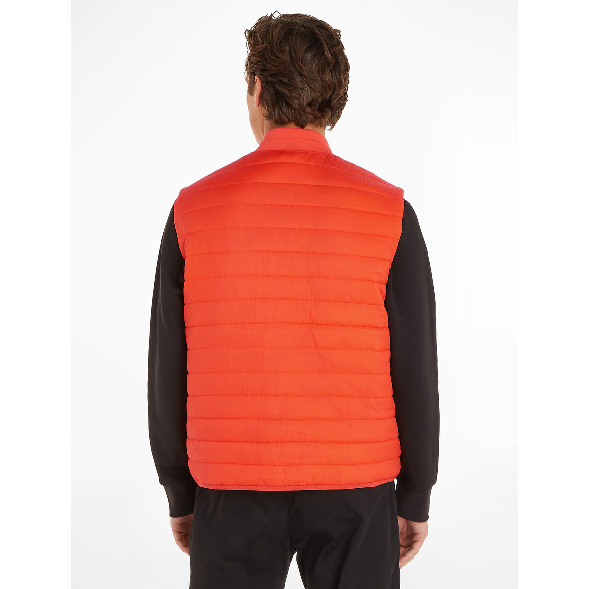 Short Padded Puffer Gilet, Mid-Season orange, CALVIN KLEIN