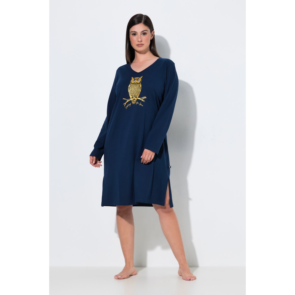 Chemise de nuit / grand T-shirt bleu nuit, ULLA POPKEN