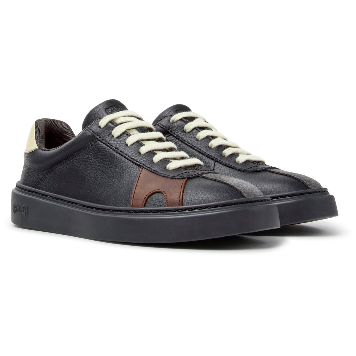 Baskets Runner Twentyfive Twins Smooth Leather noir 006, CAMPER