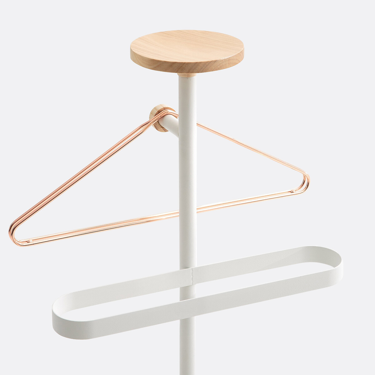 Dressboy in staal metaal en hout wit, LA REDOUTE INTERIEURS