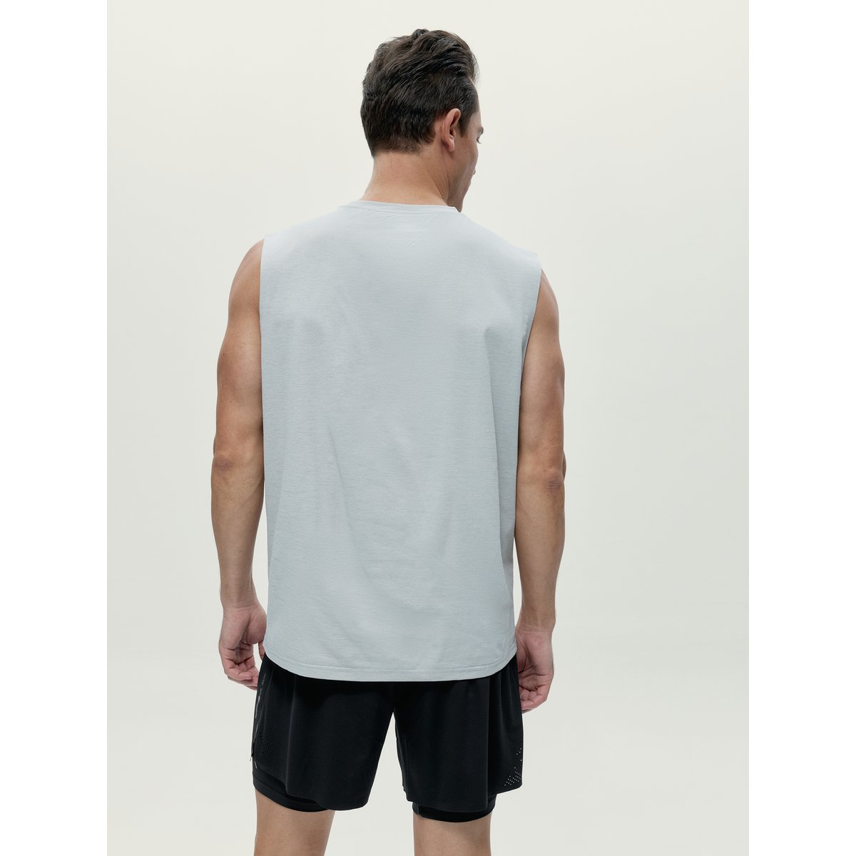T-shirt de sport homme Daxon Sans manches gris moyen, BORN