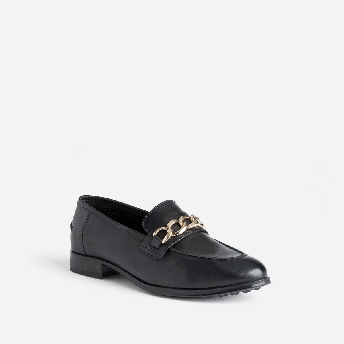 Mocassin en cuir GORGONA noir, ERAM