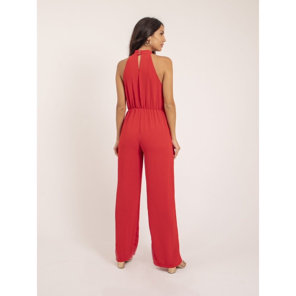 Combi Pantalon Eliette rouge, DONA LISA