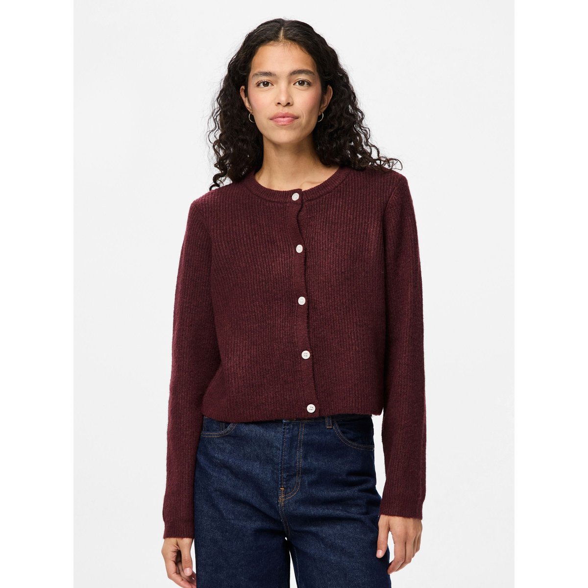 Cardigan En Maille tawny port, PIECES