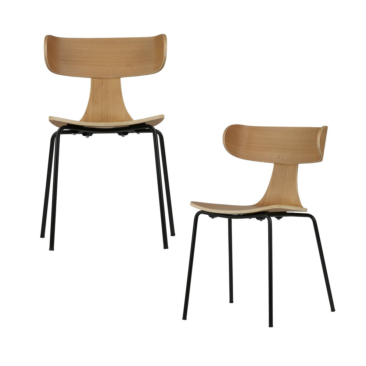 Chaises de table bois FORM naturel, WOOOD