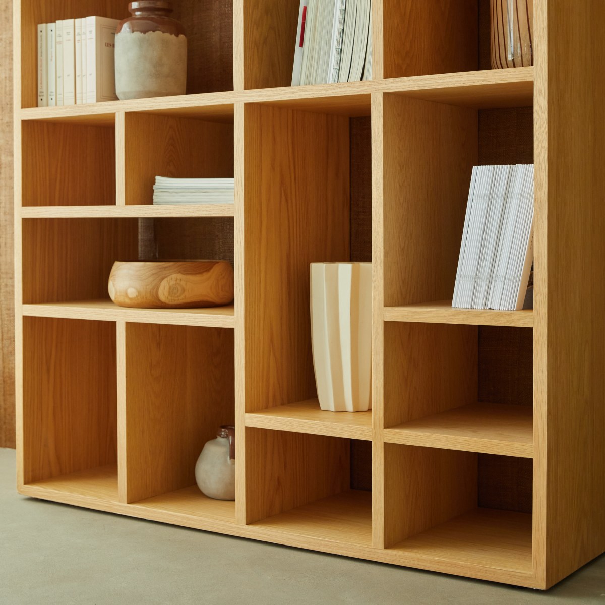 Bibliothèque en Chêne massif, EYOTA naturel, TIKAMOON