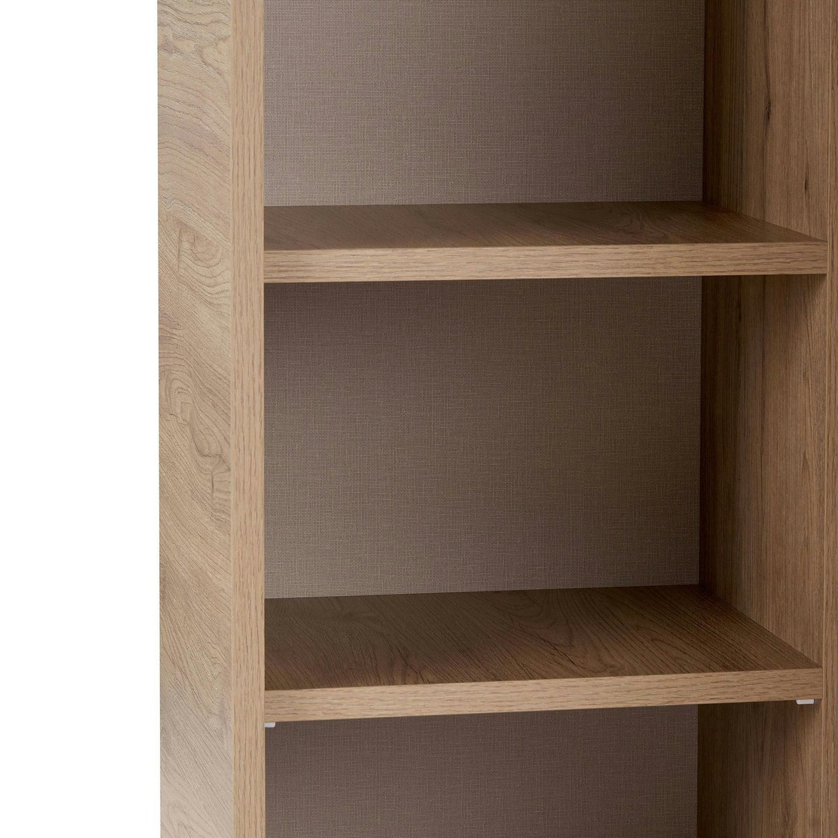 Buffet étagère moderne en bois, 1 porte MARFA chêne, PIER IMPORT