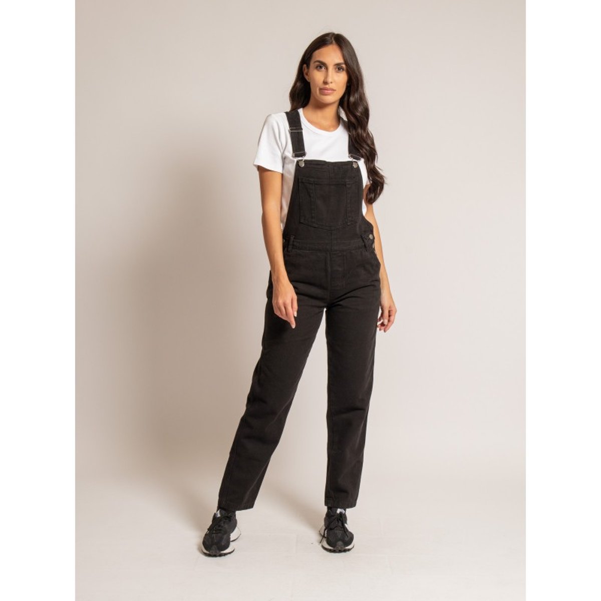 Salopette En Denim Elvine noir, DONA LISA