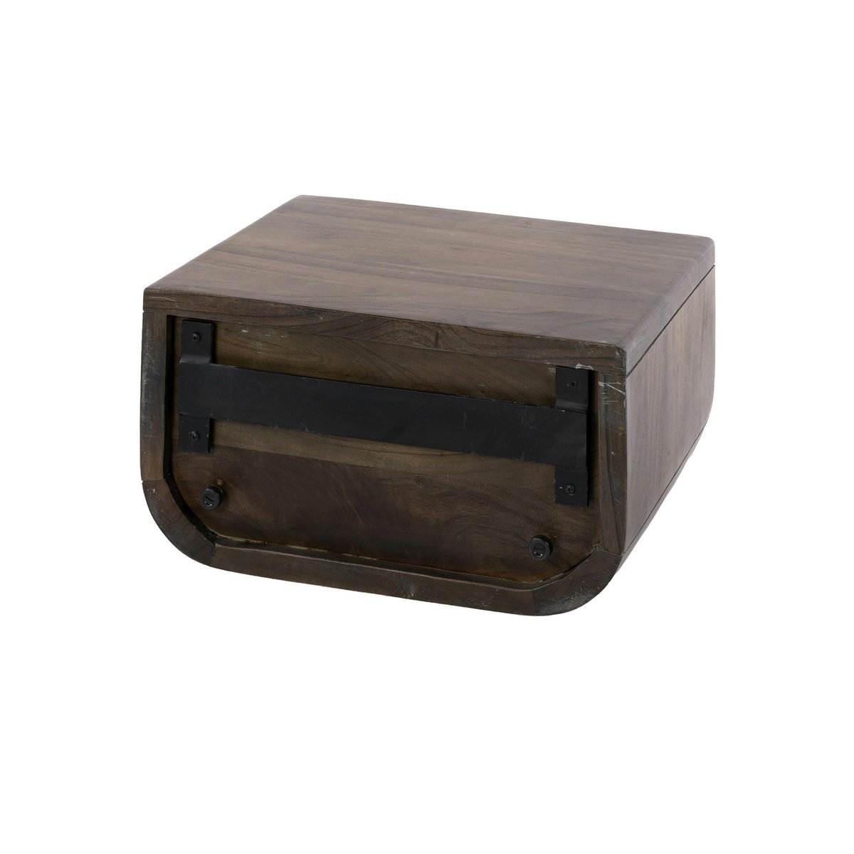 Table de nuit suspendue bois d'acacia brun 1 tiroir NAKO marron, PIER IMPORT