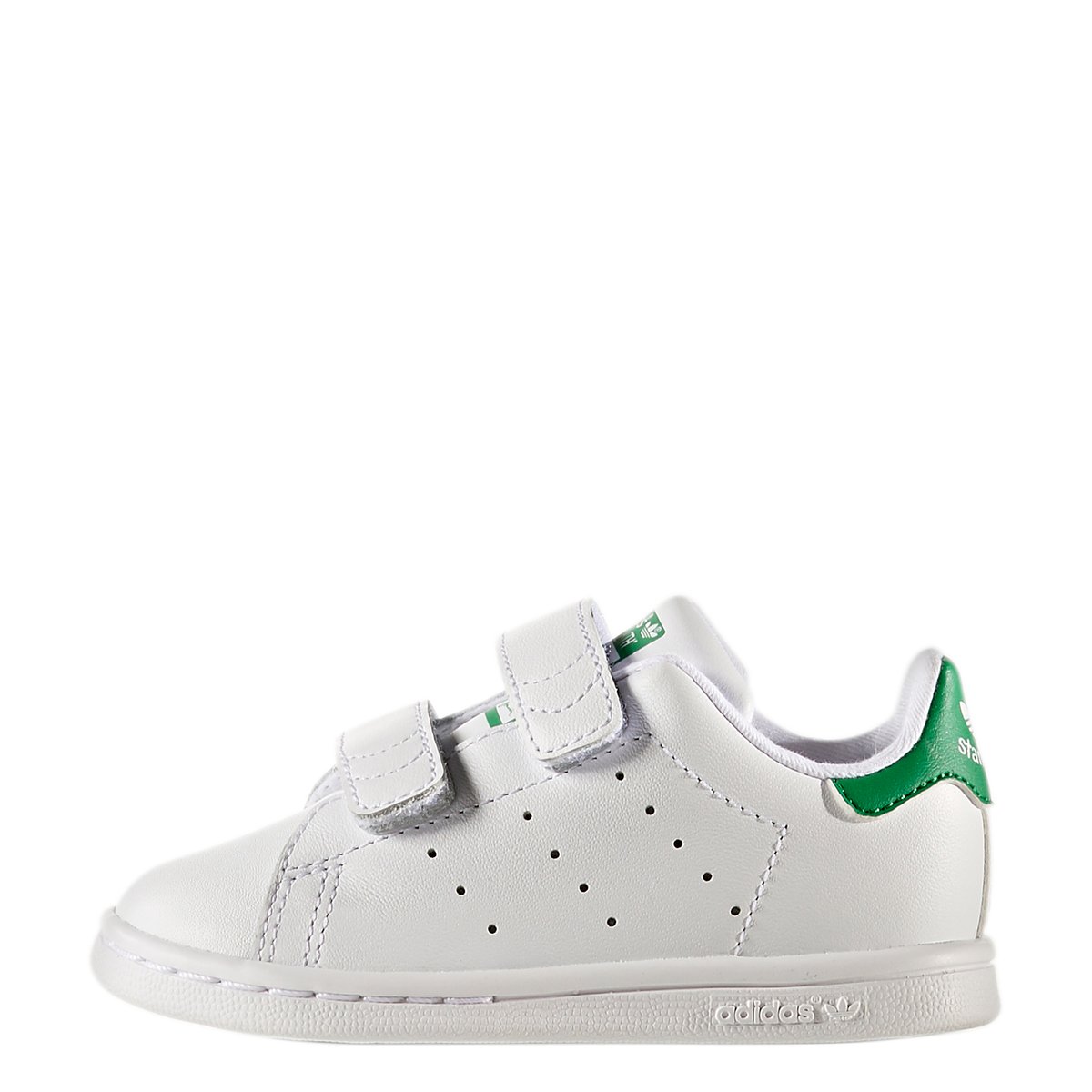 Stan Smith Infants CF I Touch 'n' Close Trainers white/green, adidas Originals