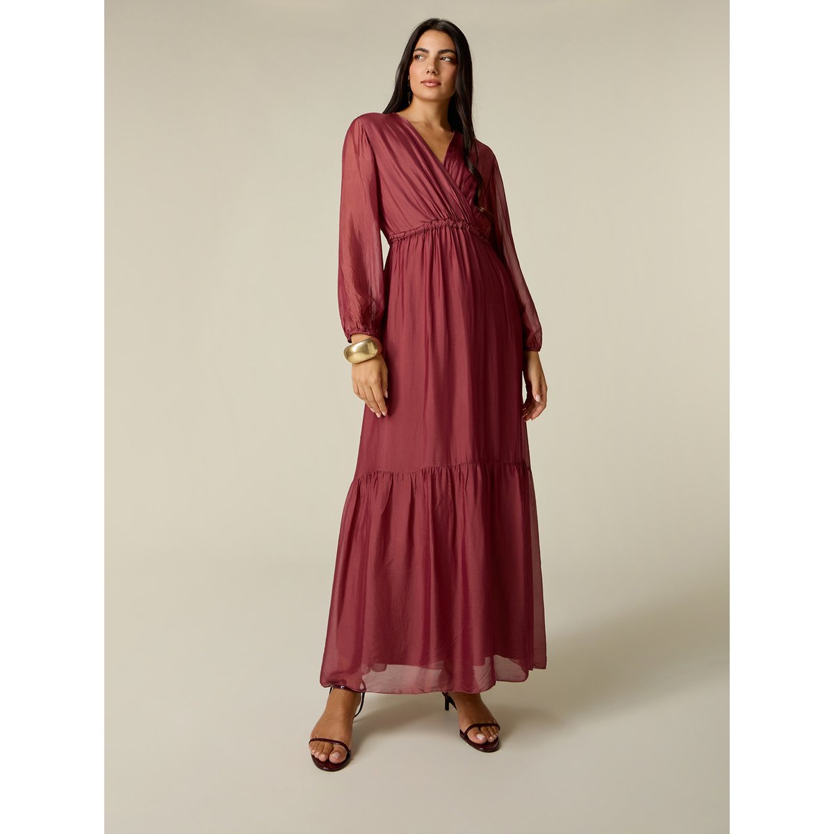Robe longue burgundy, OLTRE