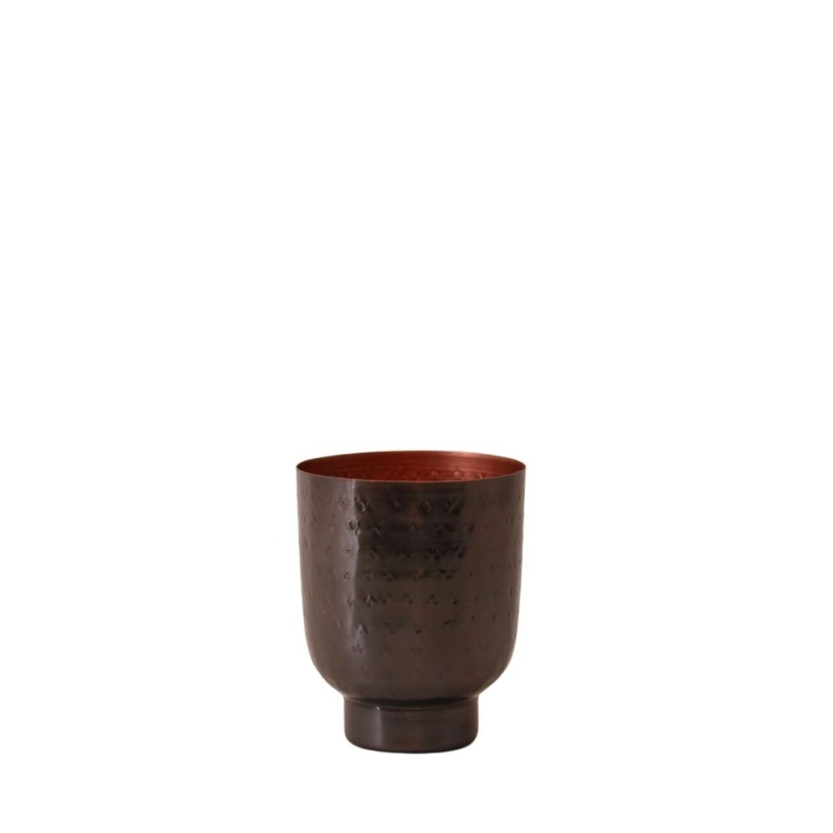 Coupe en métal martelé 13x10cm marron, ORNAMI
