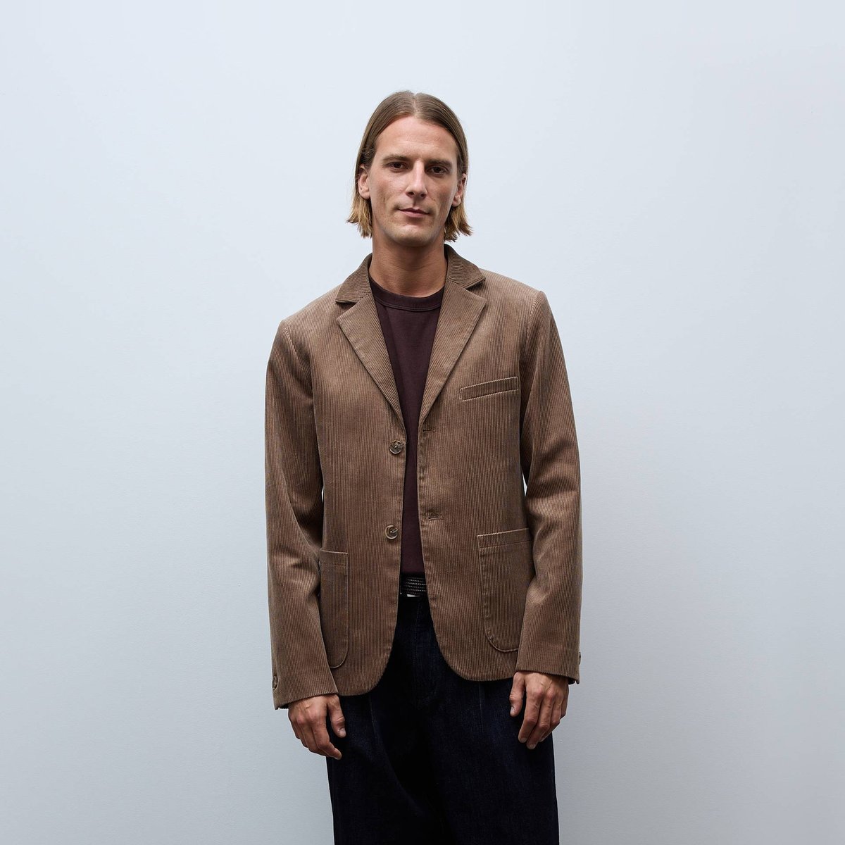 Veste blazer en velours elan, MONOPRIX
