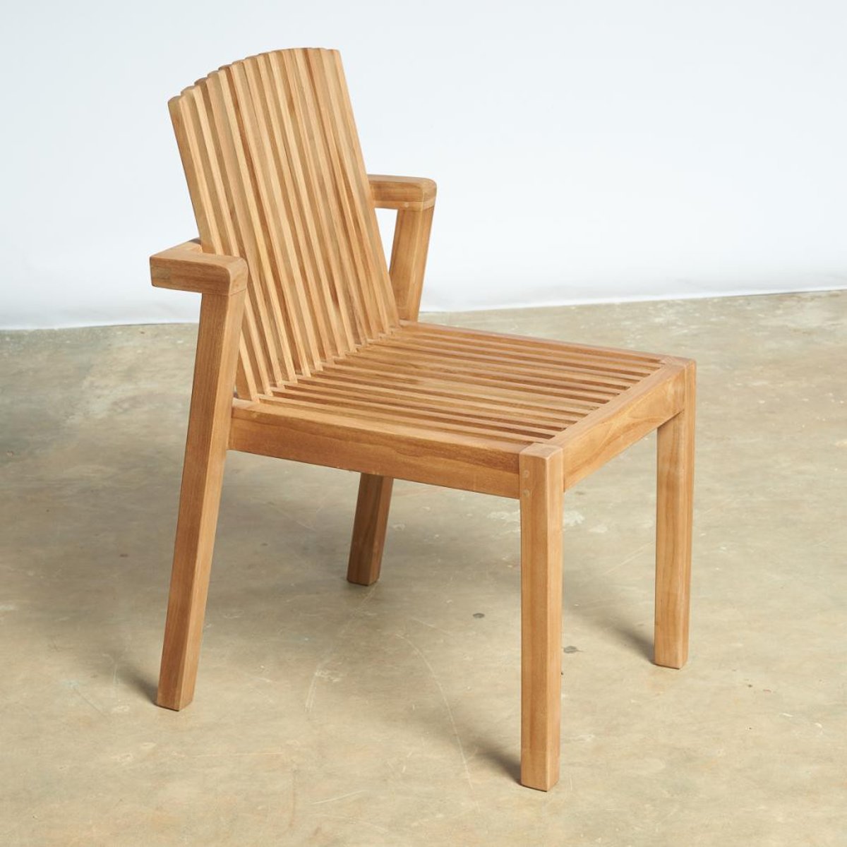 Chaise jardin en teck massif Imzo naturel, WANDA COLLECTION