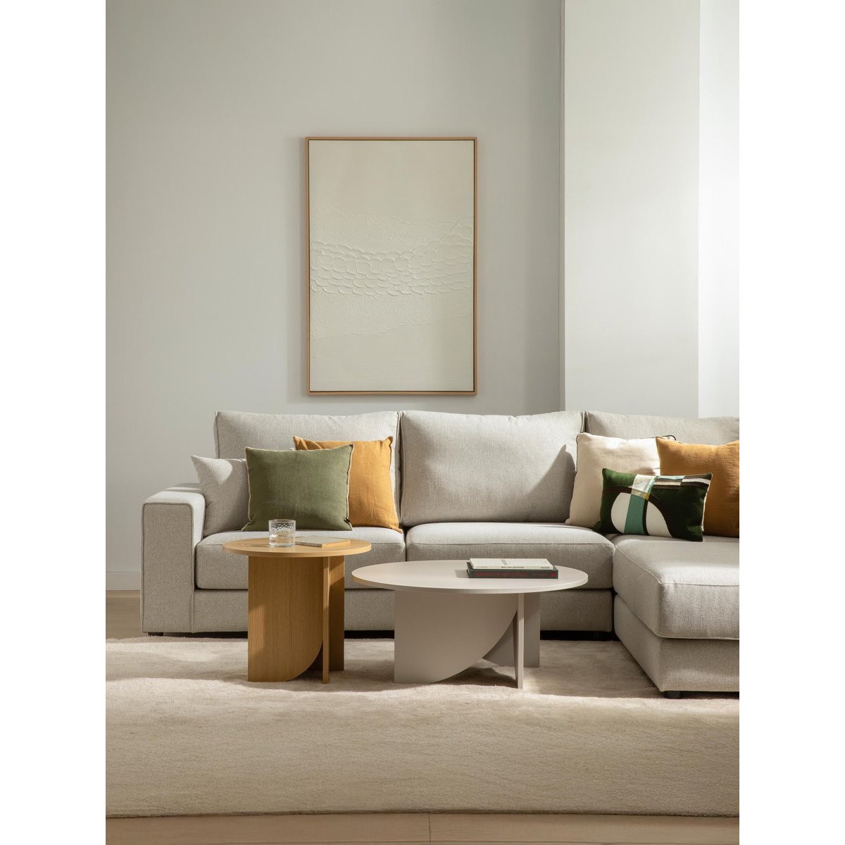 Table d'appoint Mélamine - SAURIS beige clair, KENAY