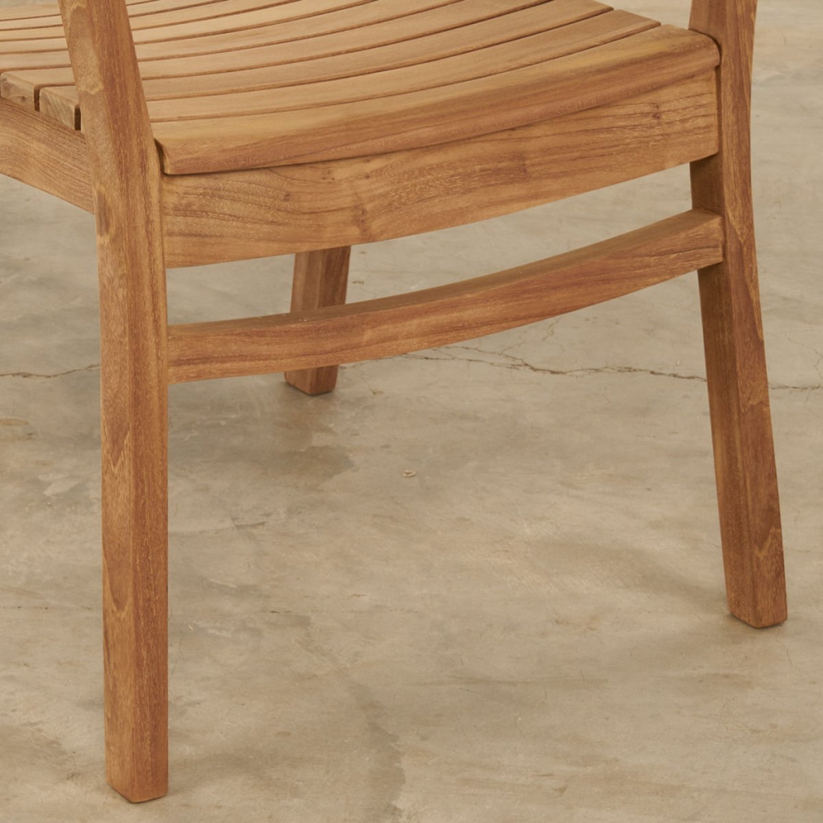 Fauteuil de jardin en teck massif Horismo naturel, WANDA COLLECTION